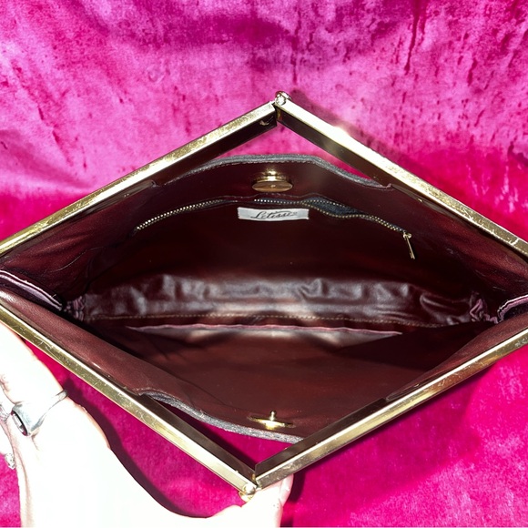 Vintage 60s Letisse folded clutch frame bag - Picture 6 of 6